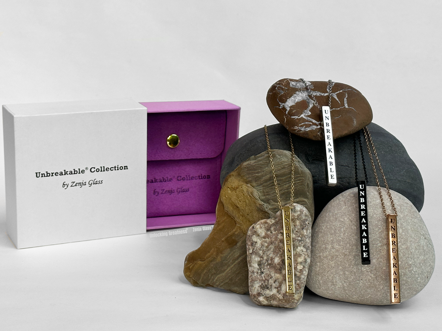 Unbreakable® Stainless Steel Necklace by Zenja Glass