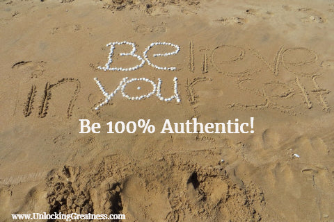 Be 100% Authentic!